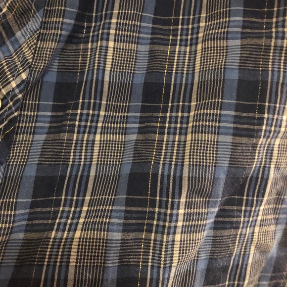 Vintage Stage II Western Plaid lightweight Pearl Snap Shirt Fancy sparkle 16 34 - Picture 5 of 15